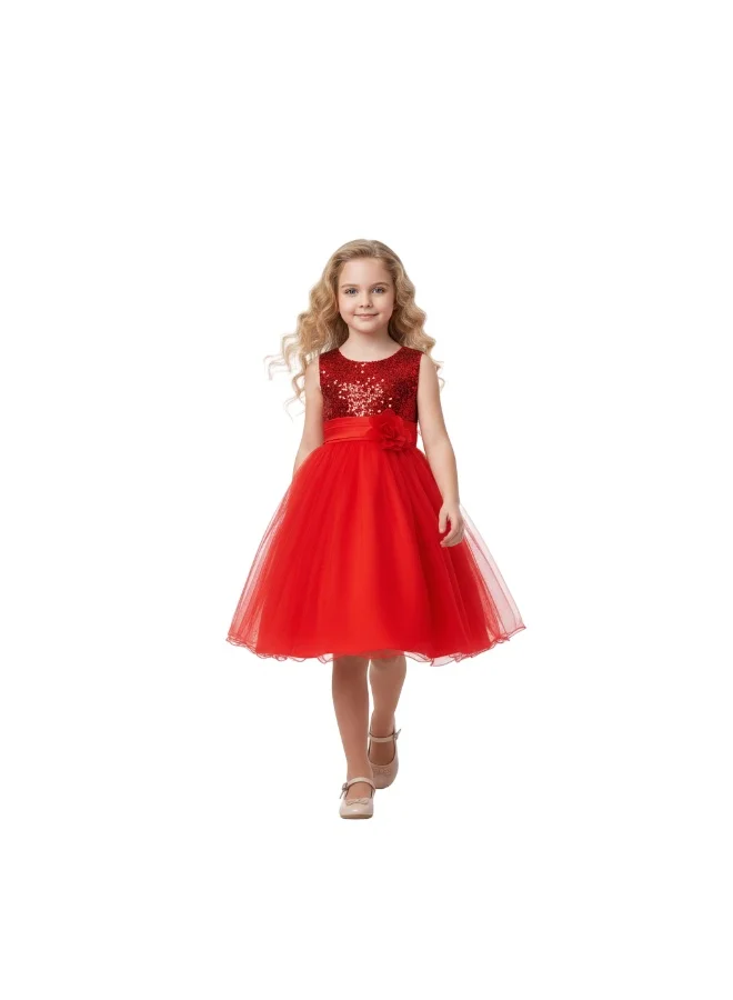 D'Daniela Sequin Bodice Party Dress